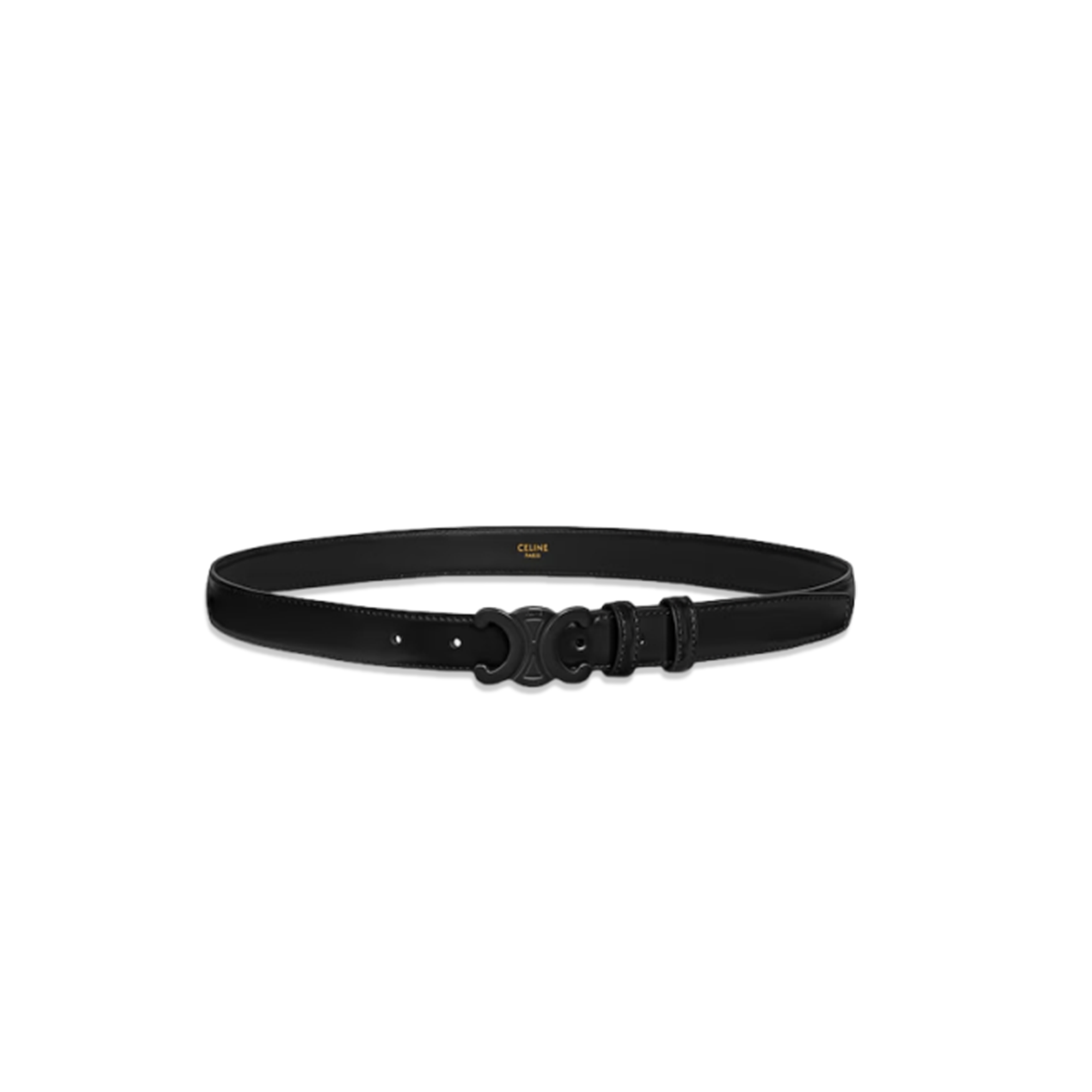 CELINE BELT TRIOMPHE TAURILLON LEATHER 25MM BELT 45AK93A01